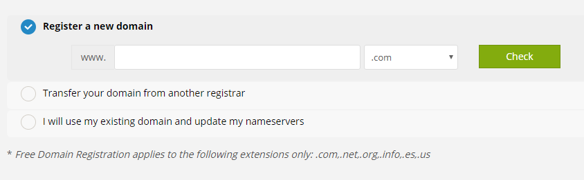 Como registrar un nuevo dominio