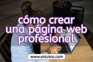 crear una página web profesional